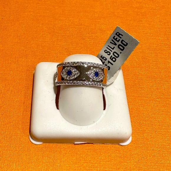 925 Sterling Silver - 🧿 Evil Eye Ring - Picture 1 of 1